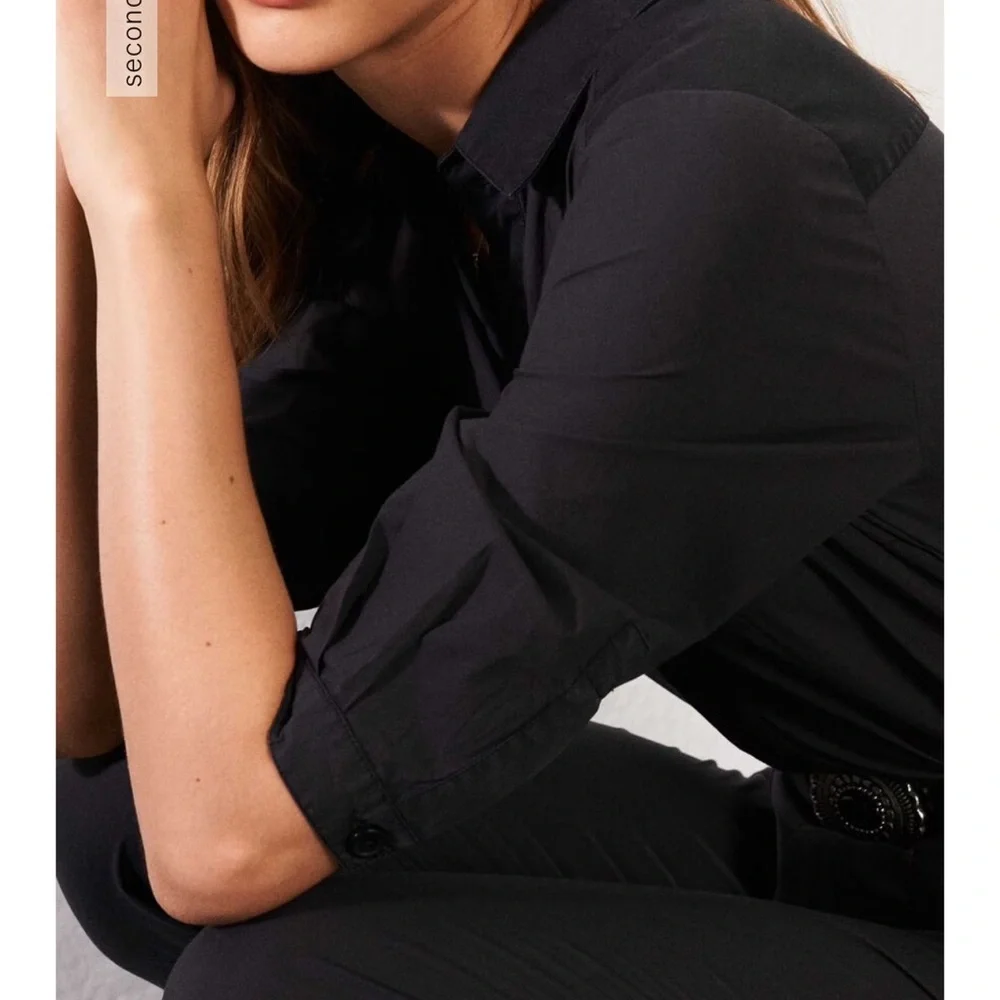 ba&sh • Kalista Black Jumpsuit Coveralls Romper • Dark Grey Faded Black • XS / 0 - Picture 3 of 16